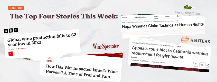 Top 4 articles from this week's wine news