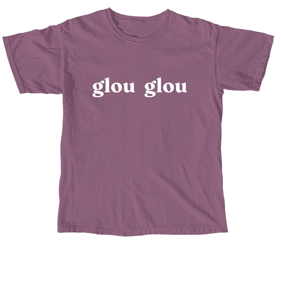 t-shirt: "glou glou"